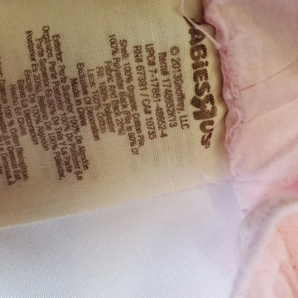 Vintage Babies R Us Pink Owl Plush Security Blanket‎ Lovey Pink Eyelet Trim 14